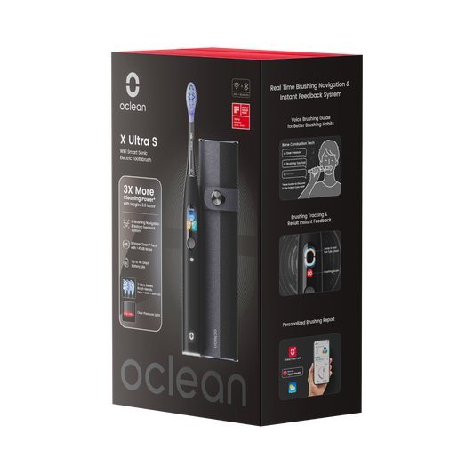 Oclean X Ultra S Electric Toothbrush, Black