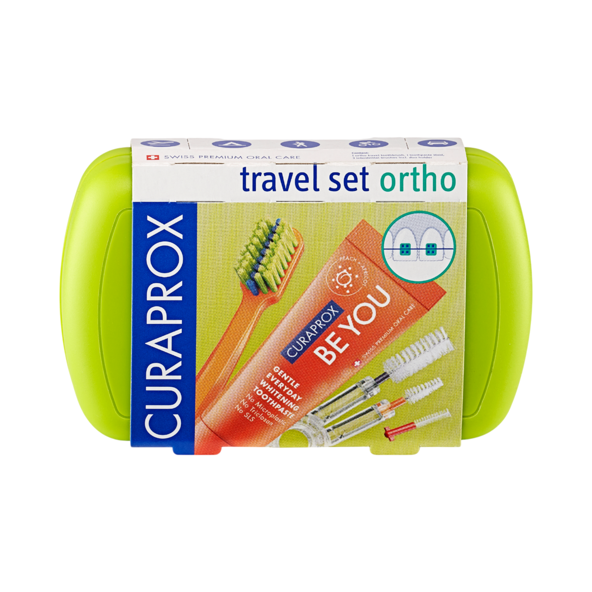 Curaprox Ortho Travel Set, Green