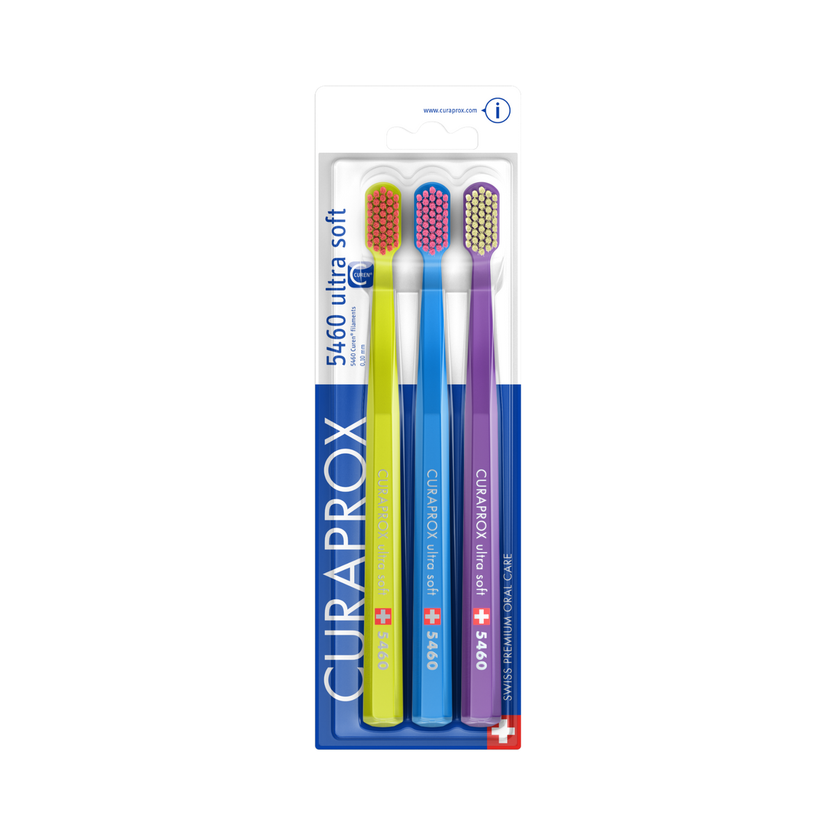 Curaprox CS 5460 Ultra Soft Toothbrush 3-Pack Set