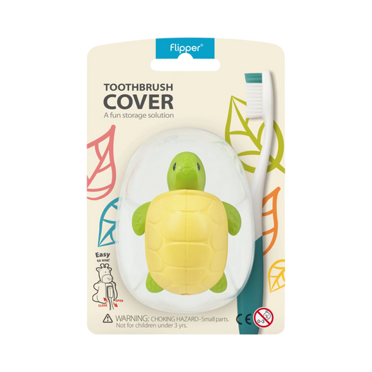 Flipper Fun Animal Toothbrush Cover, Turtle
