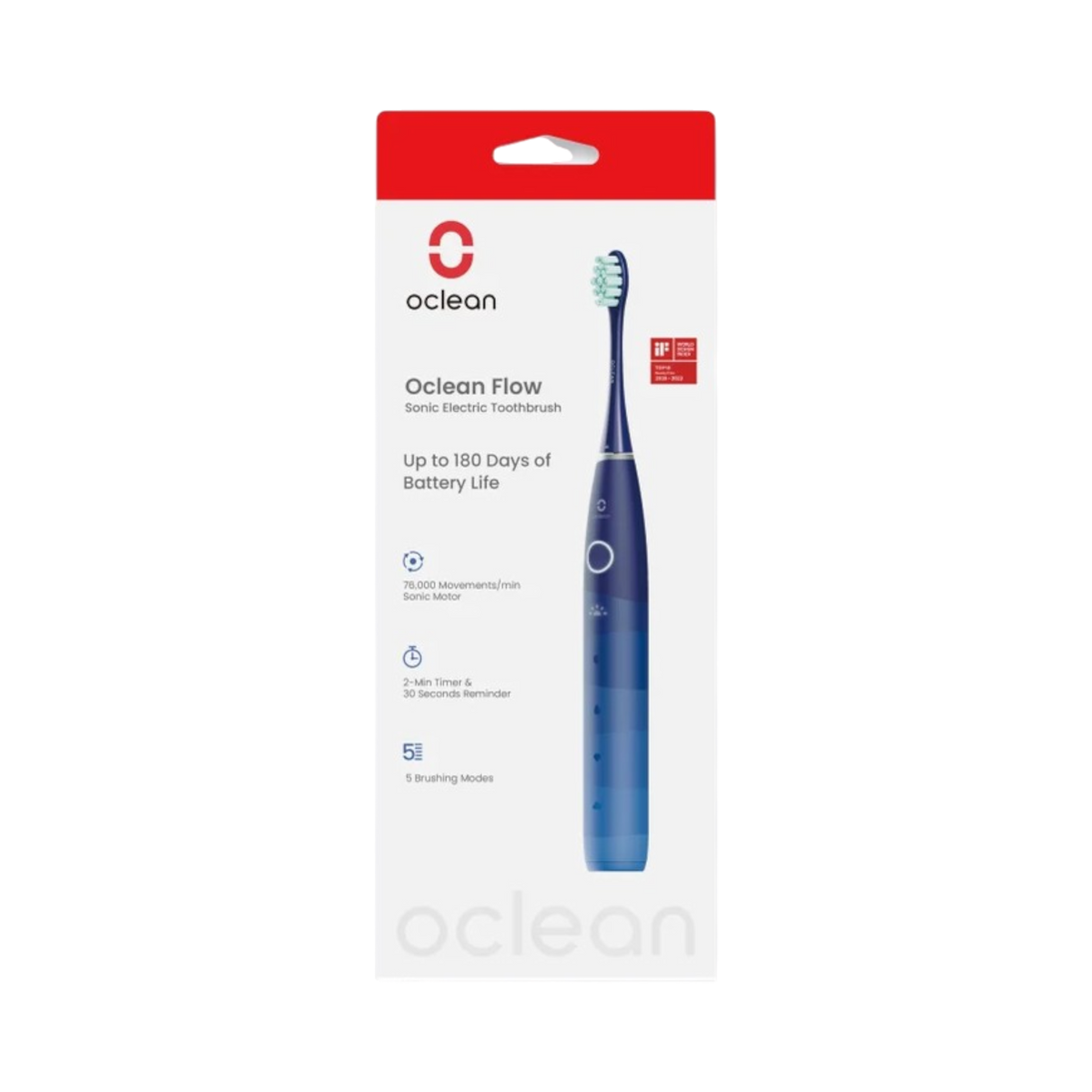 Oclean Flow Electric Toothbrush, Blue
