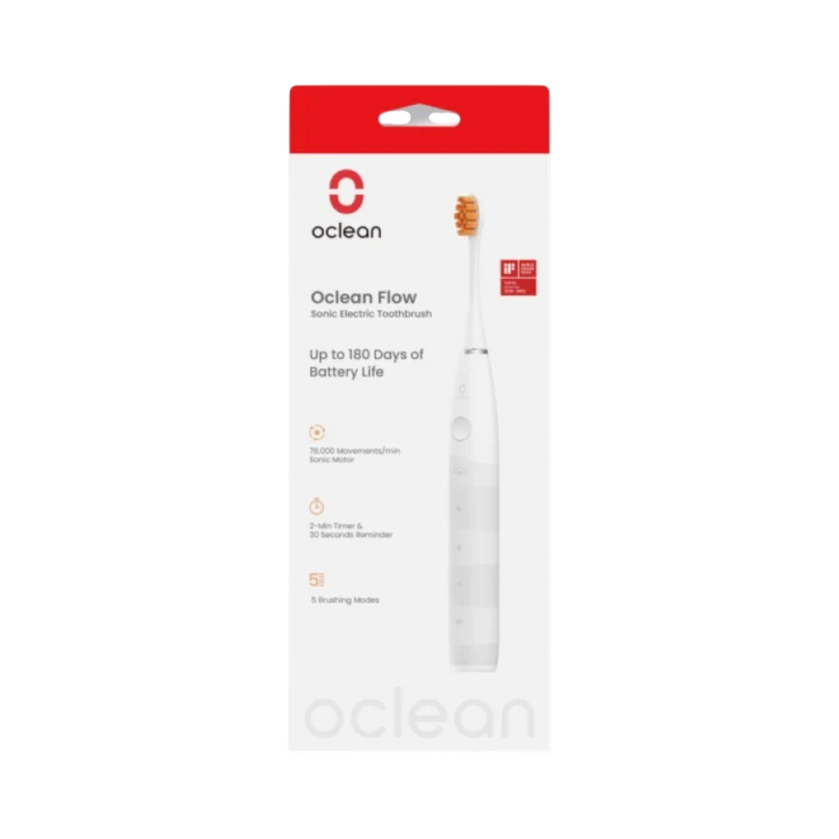 Oclean Flow Electric Toothbrush, White