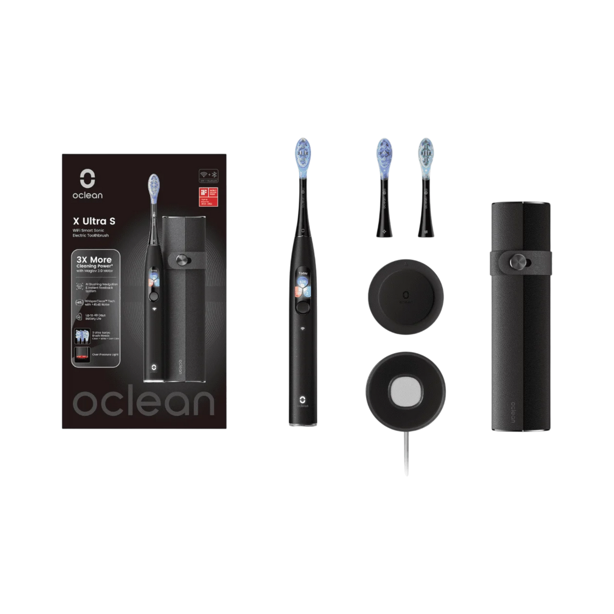 Oclean X Ultra S Electric Toothbrush, Black
