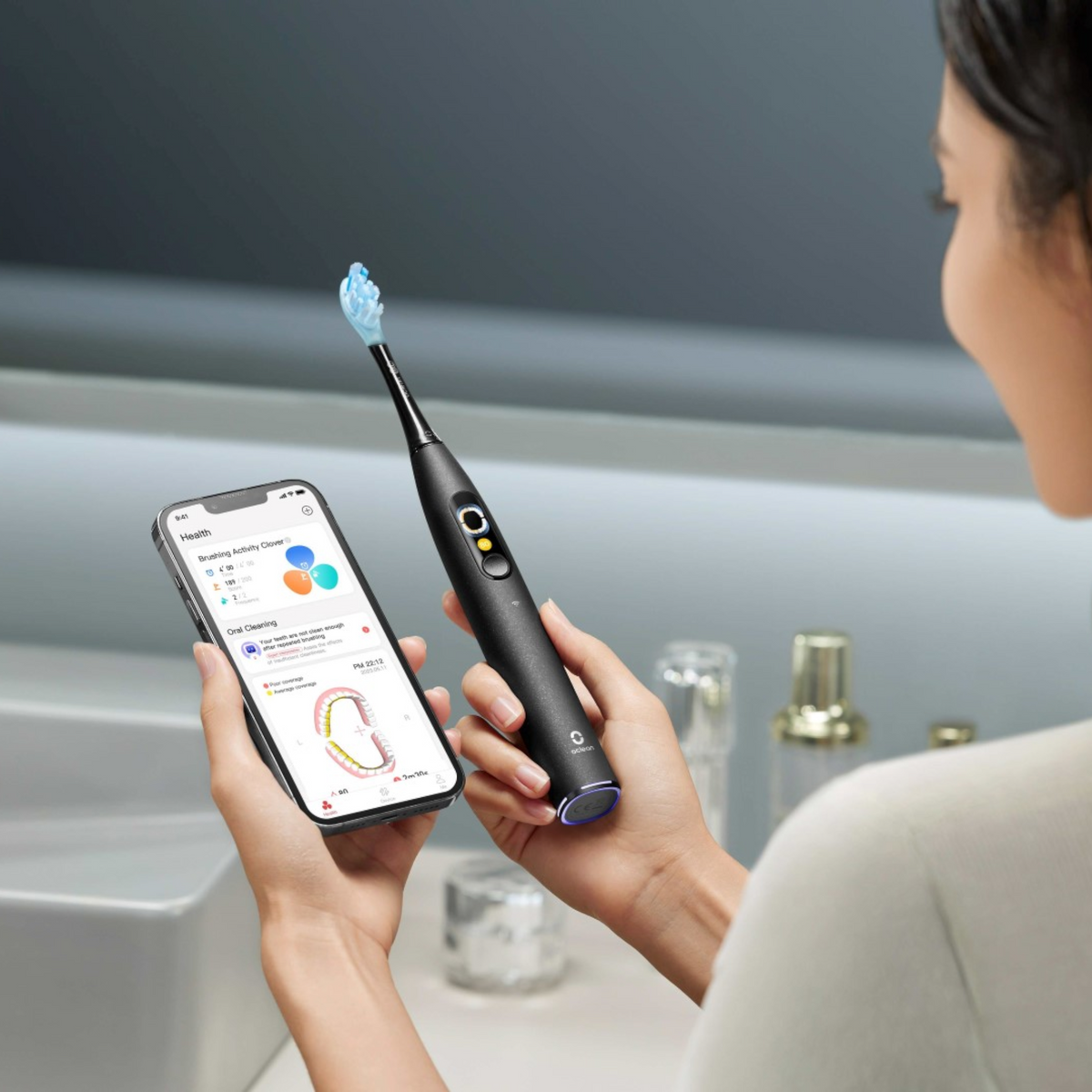 Oclean X Ultra S Electric Toothbrush, Black