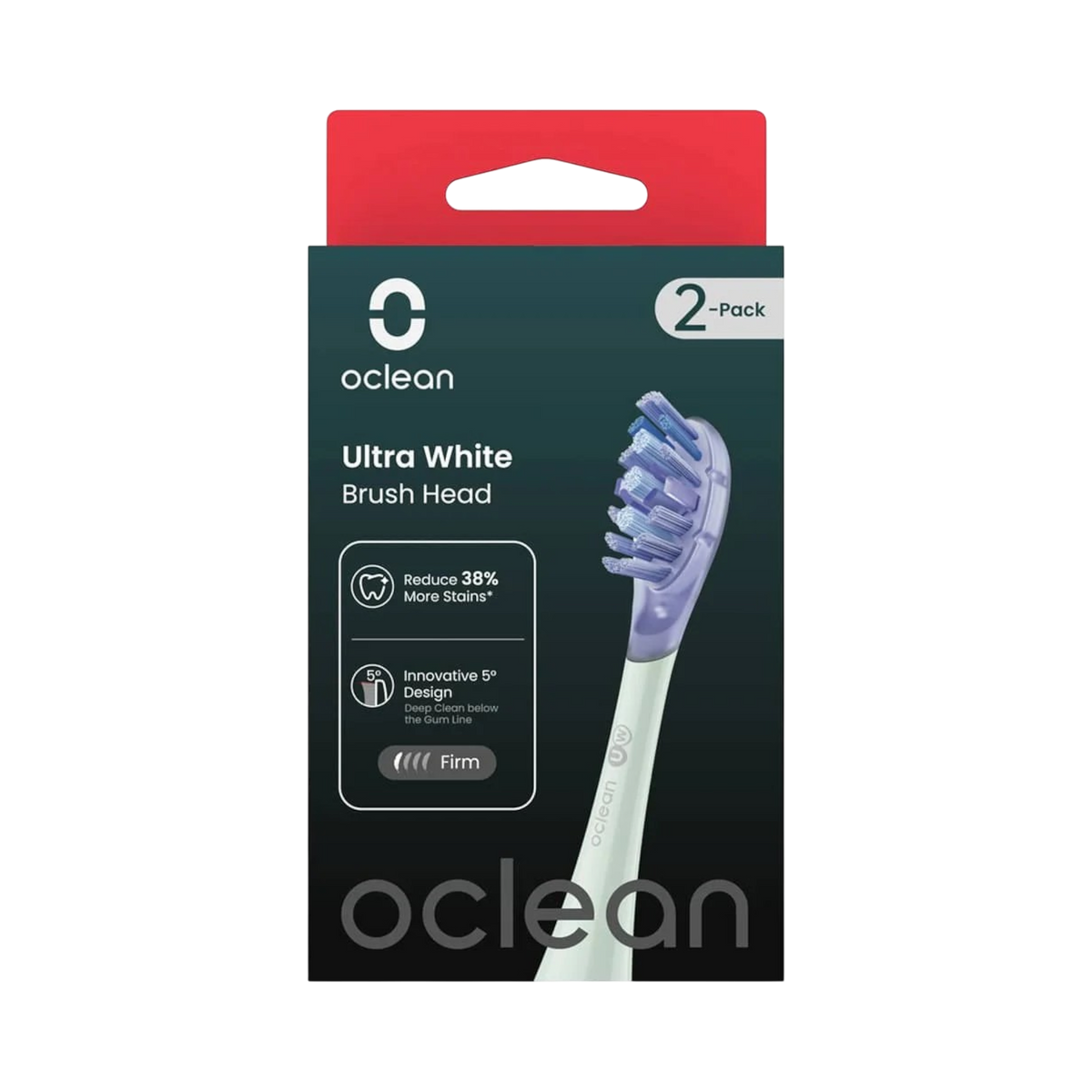 Oclean Ultra White Brush Head, Green