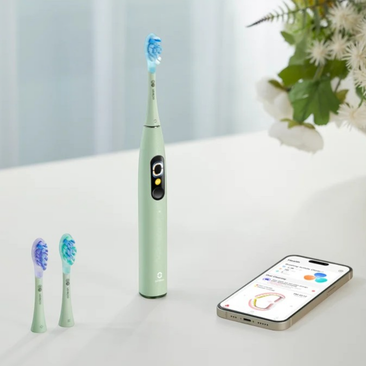Oclean Ultra White Brush Head, Green