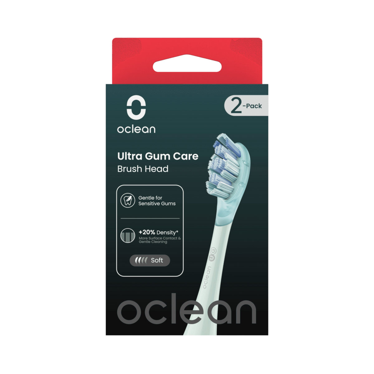 Oclean Ultra Gum Care Brush Head, Green