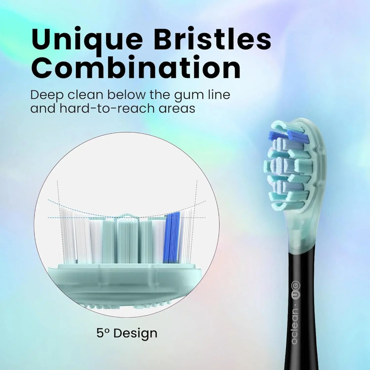 Oclean Ultra White Brush Head, Black