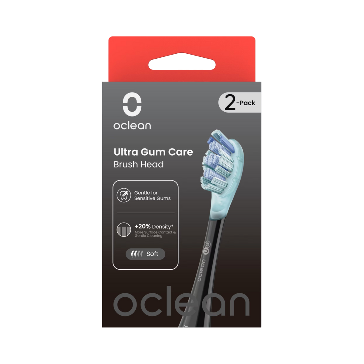 Oclean Ultra Gum Care Brush Head, Black