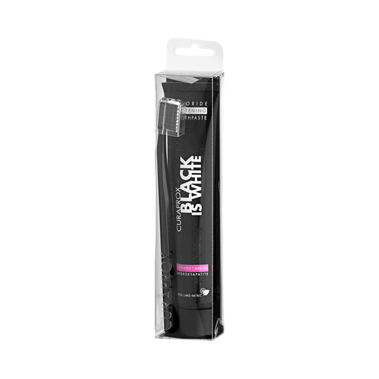 Curaprox Black Is White Toothpaste & Toothbrush Set