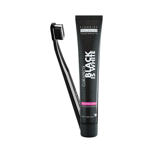 Curaprox Black Is White Toothpaste & Toothbrush Set