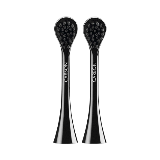 Curaprox Black Is White Hydrosonic Carbon Brush Head, 2-Pack