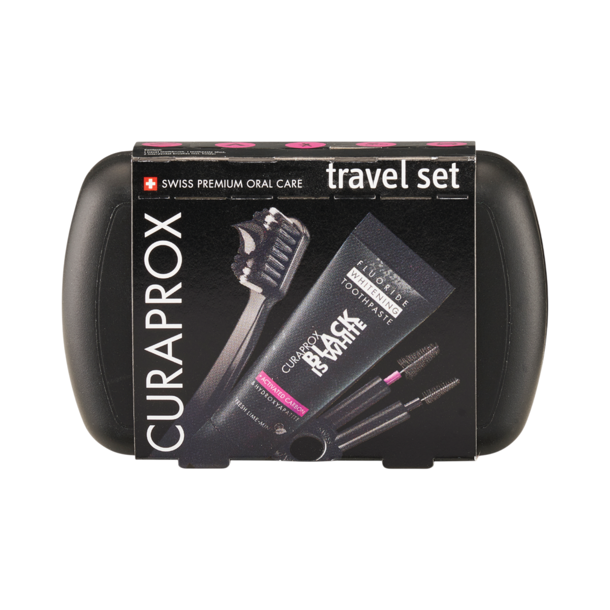 Curaprox Travel Set, Black Is White