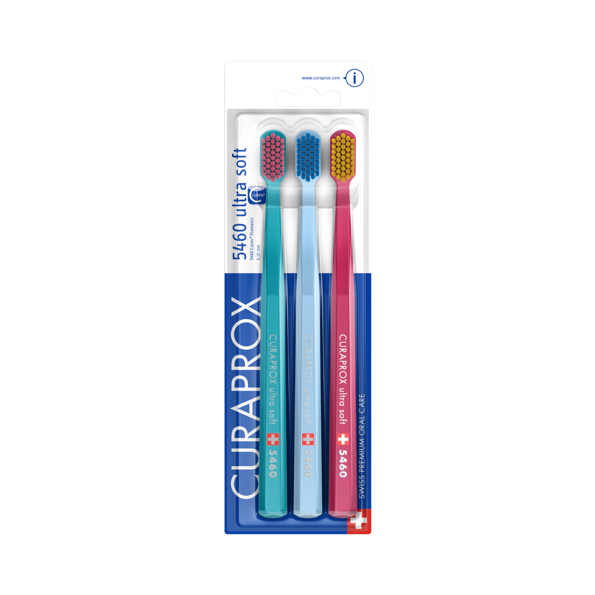 Curaprox CS 5460 Ultra Soft Toothbrush 3-Pack Set