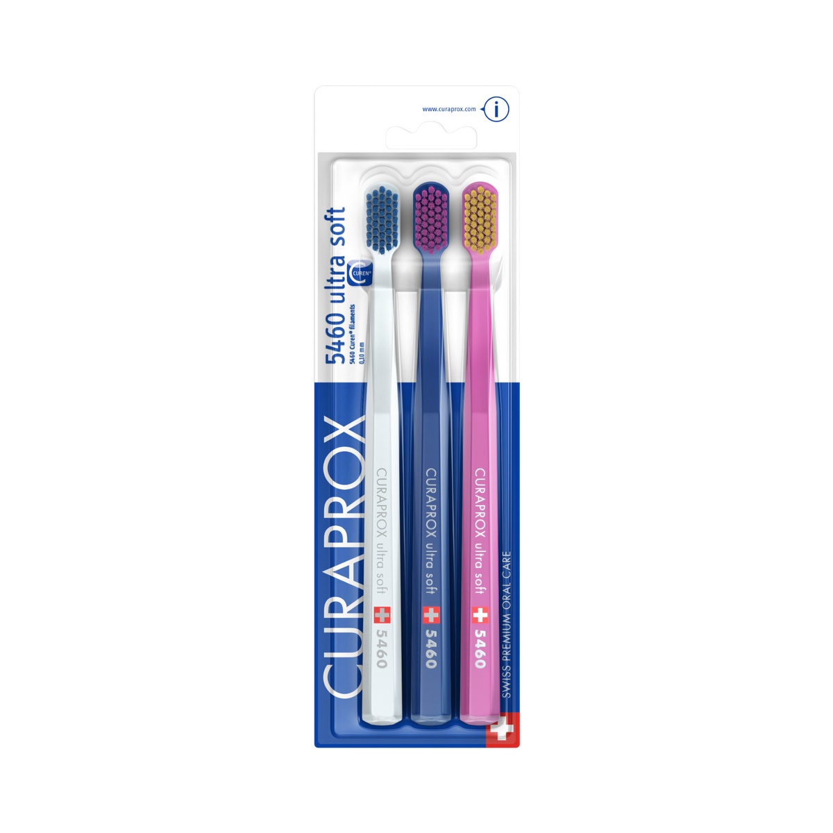 Curaprox CS 5460 Ultra Soft Toothbrush 3-Pack Set