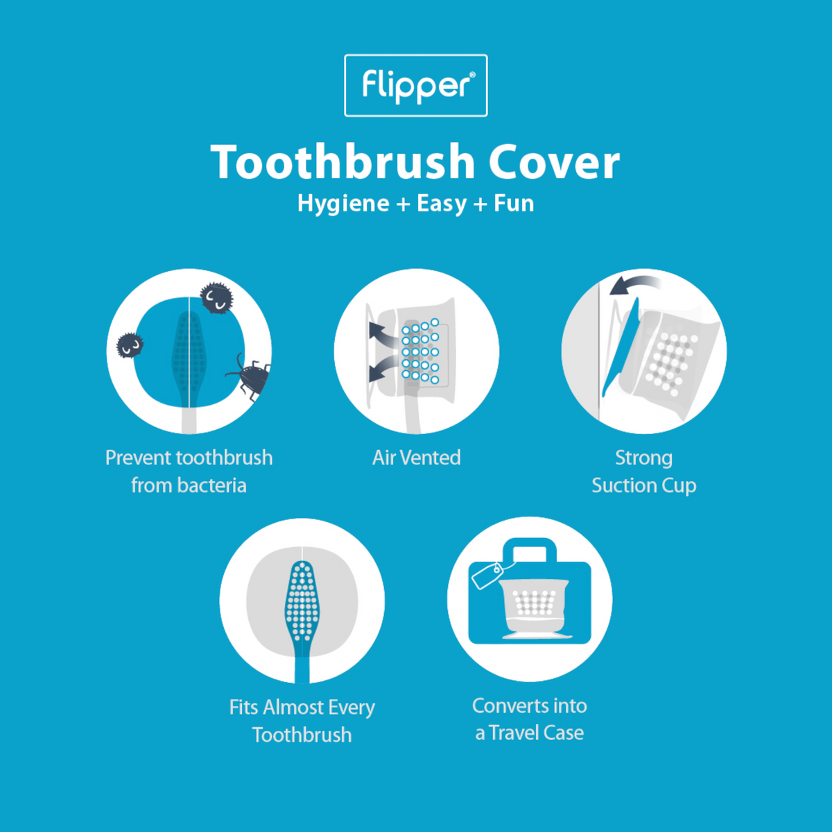 Flipper Fun Play Toothbrush Cover