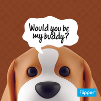 Flipper Fun Animal Toothbrush Cover, Beagle