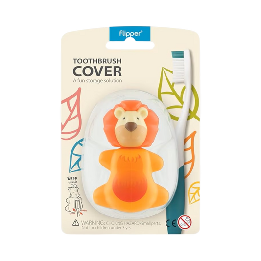 Flipper Fun Animal Toothbrush Cover, Lion