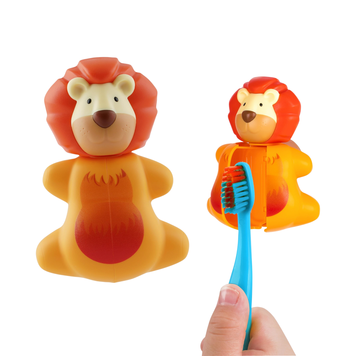 Flipper Fun Animal Toothbrush Cover, Lion