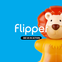 Flipper Fun Animal Toothbrush Cover, Lion