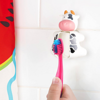 Flipper Fun Animal Toothbrush Cover, Cow
