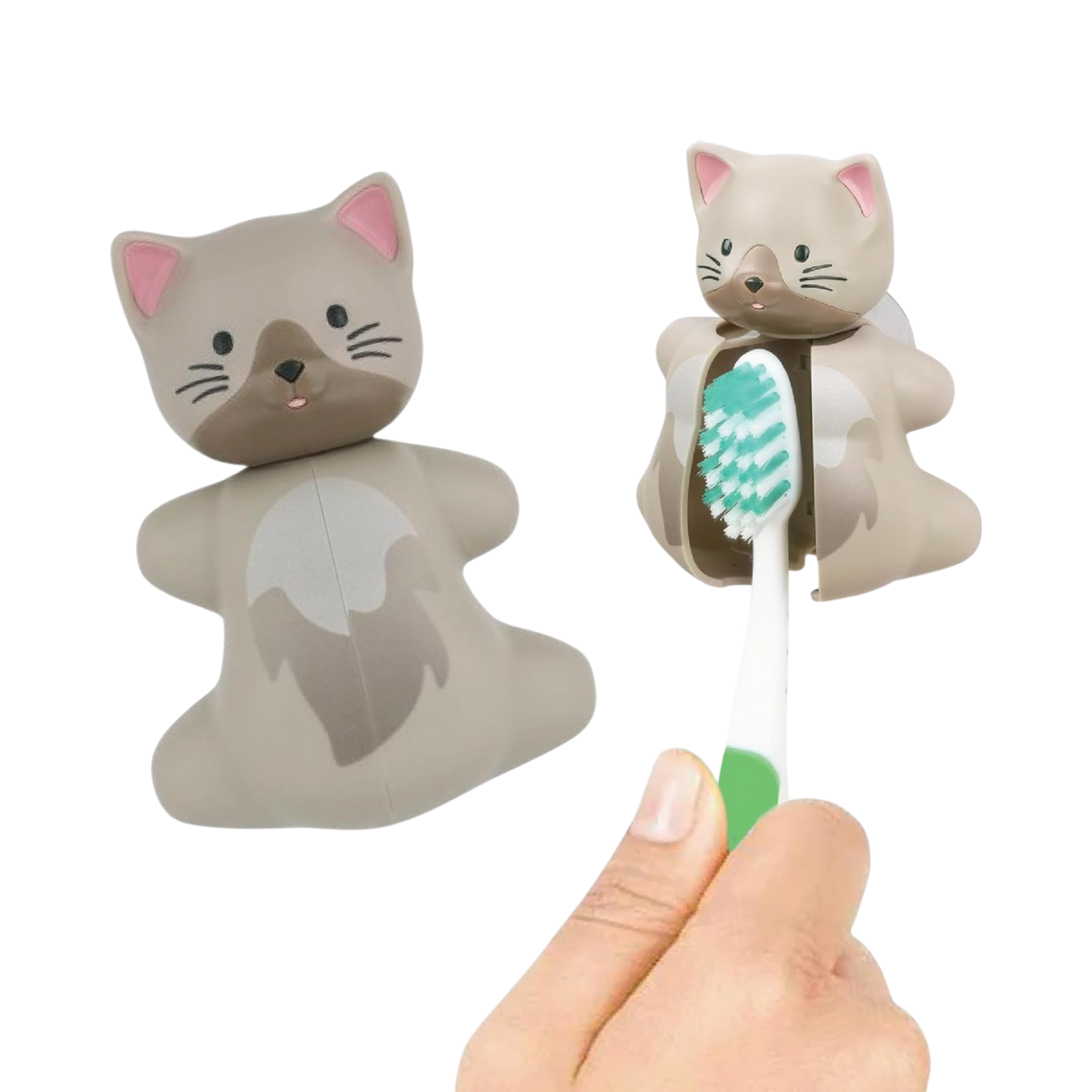 Flipper Fun Animal Toothbrush Cover, Cat