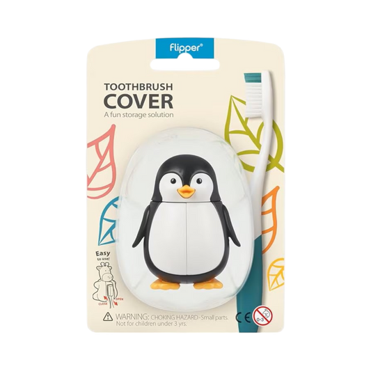 Flipper Fun Animal Toothbrush Cover, Penguin