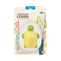 Flipper Fun Animal Toothbrush Cover, Turtle