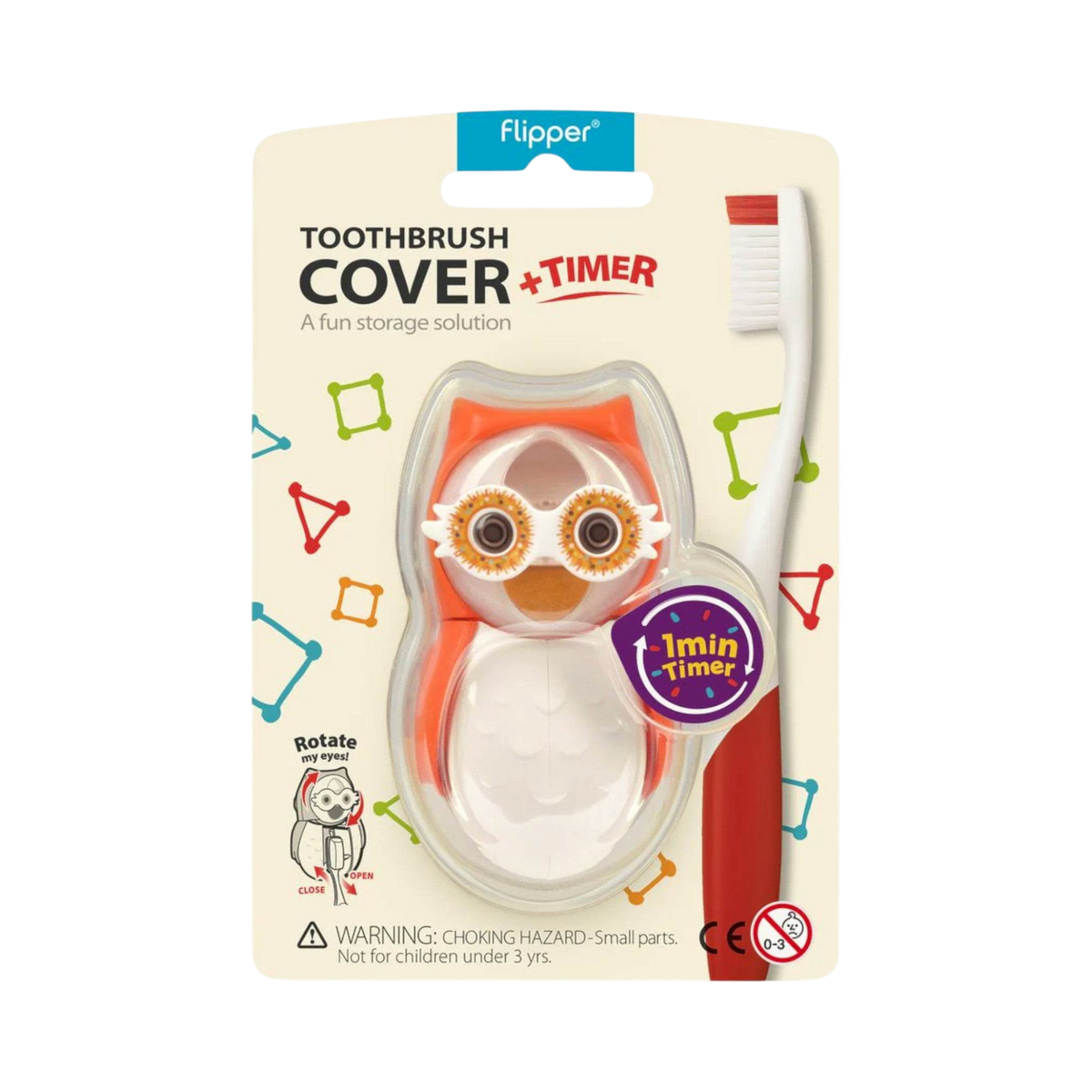 Flipper OWL Hearty Toothbrush Cover & Timer