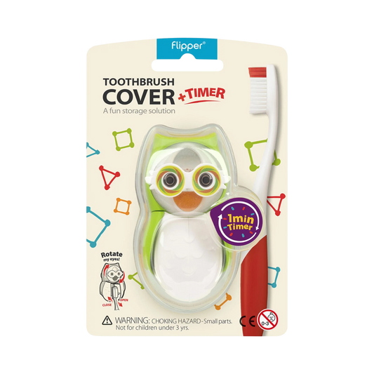 Flipper OWL Earthy Toothbrush Cover & Timer